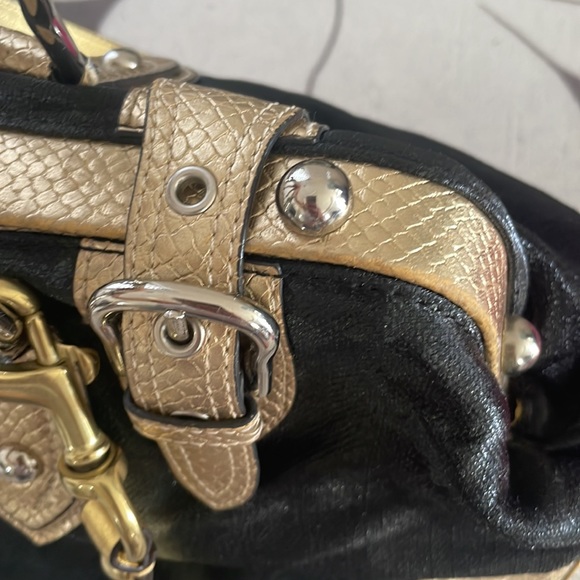 Maxx New York gold and black purse - Picture 3 of 7